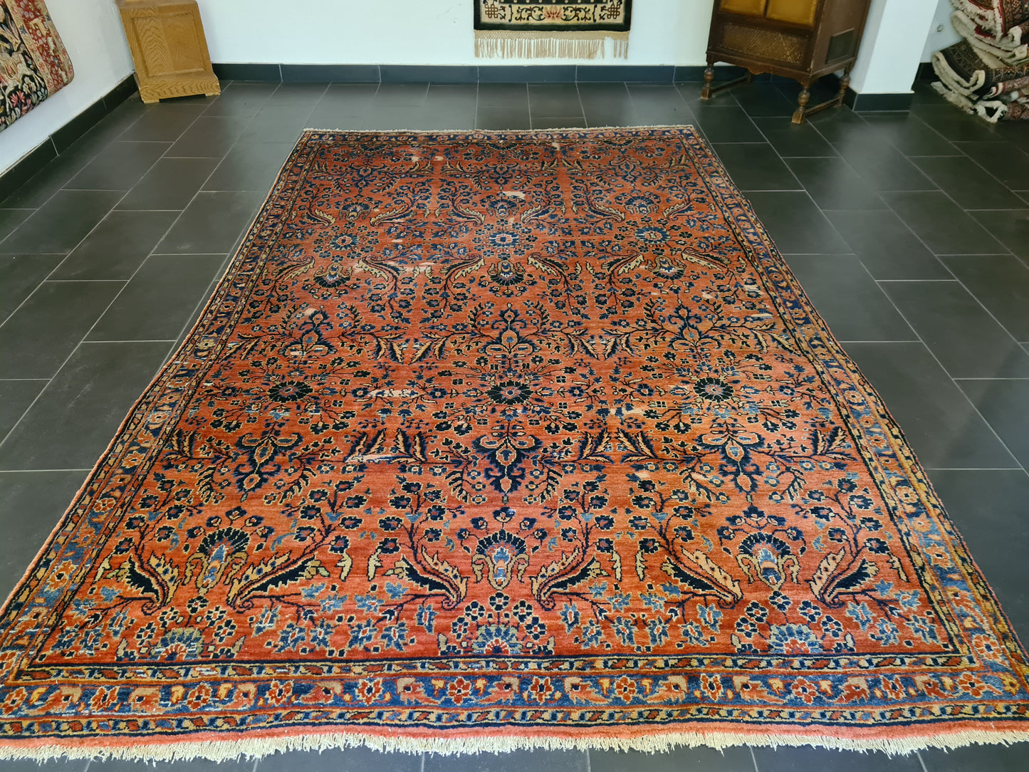 Perserteppich Orientteppich Handgeknüpft Teppich US Sarough 335x210cm