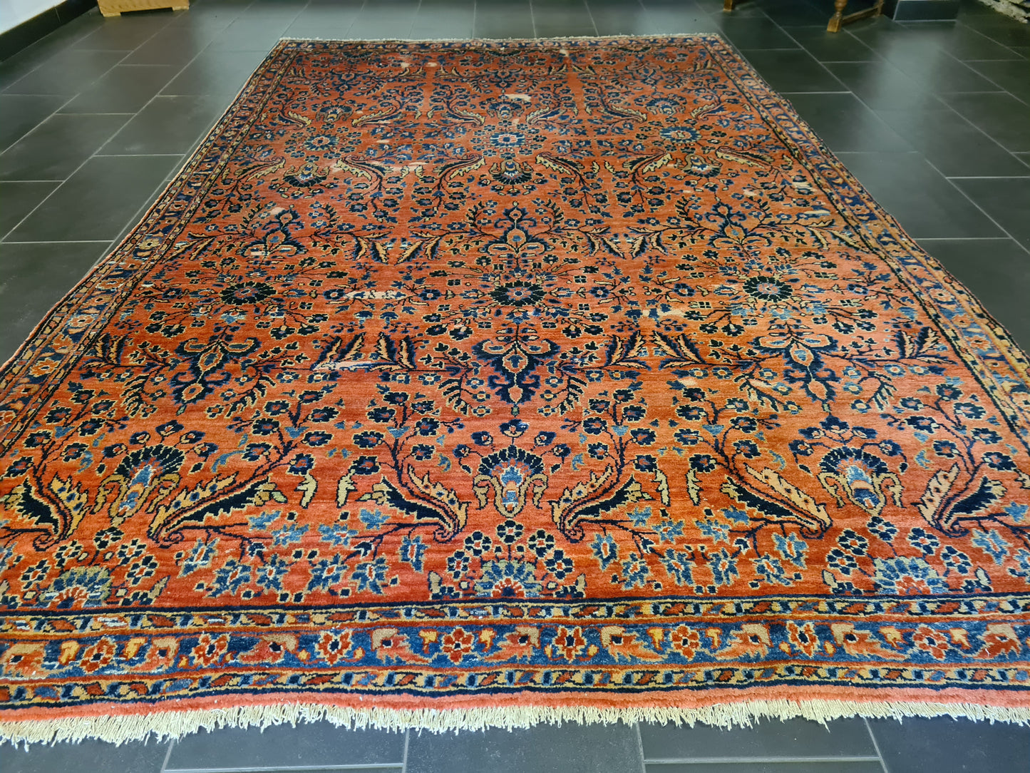 Perserteppich Orientteppich Handgeknüpft Teppich US Sarough 335x210cm