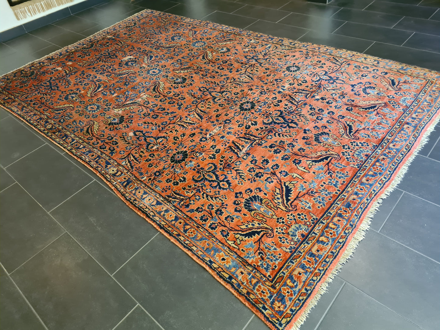 Perserteppich Orientteppich Handgeknüpft Teppich US Sarough 335x210cm