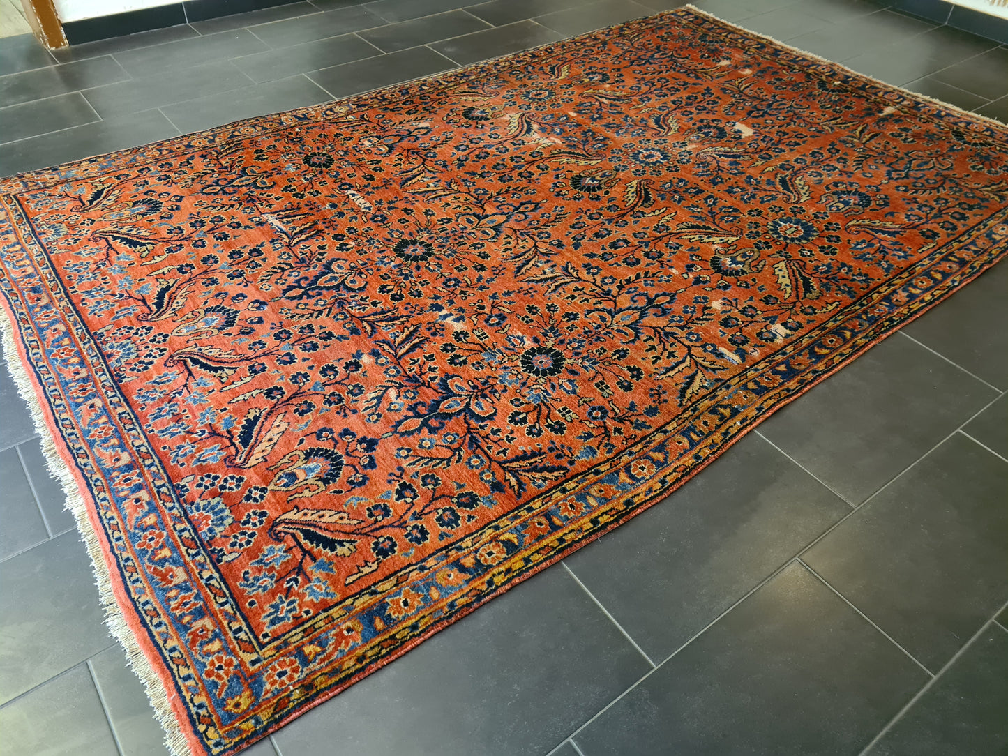 Perserteppich Orientteppich Handgeknüpft Teppich US Sarough 335x210cm