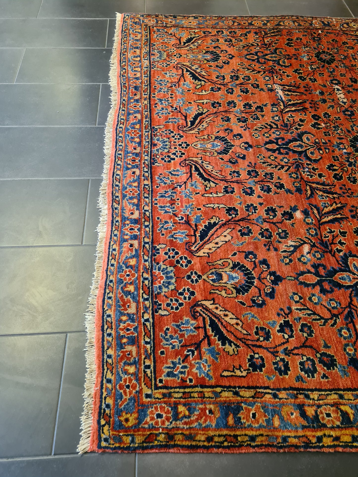 Perserteppich Orientteppich Handgeknüpft Teppich US Sarough 335x210cm