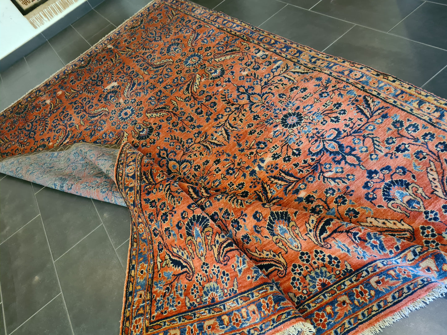 Perserteppich Orientteppich Handgeknüpft Teppich US Sarough 335x210cm
