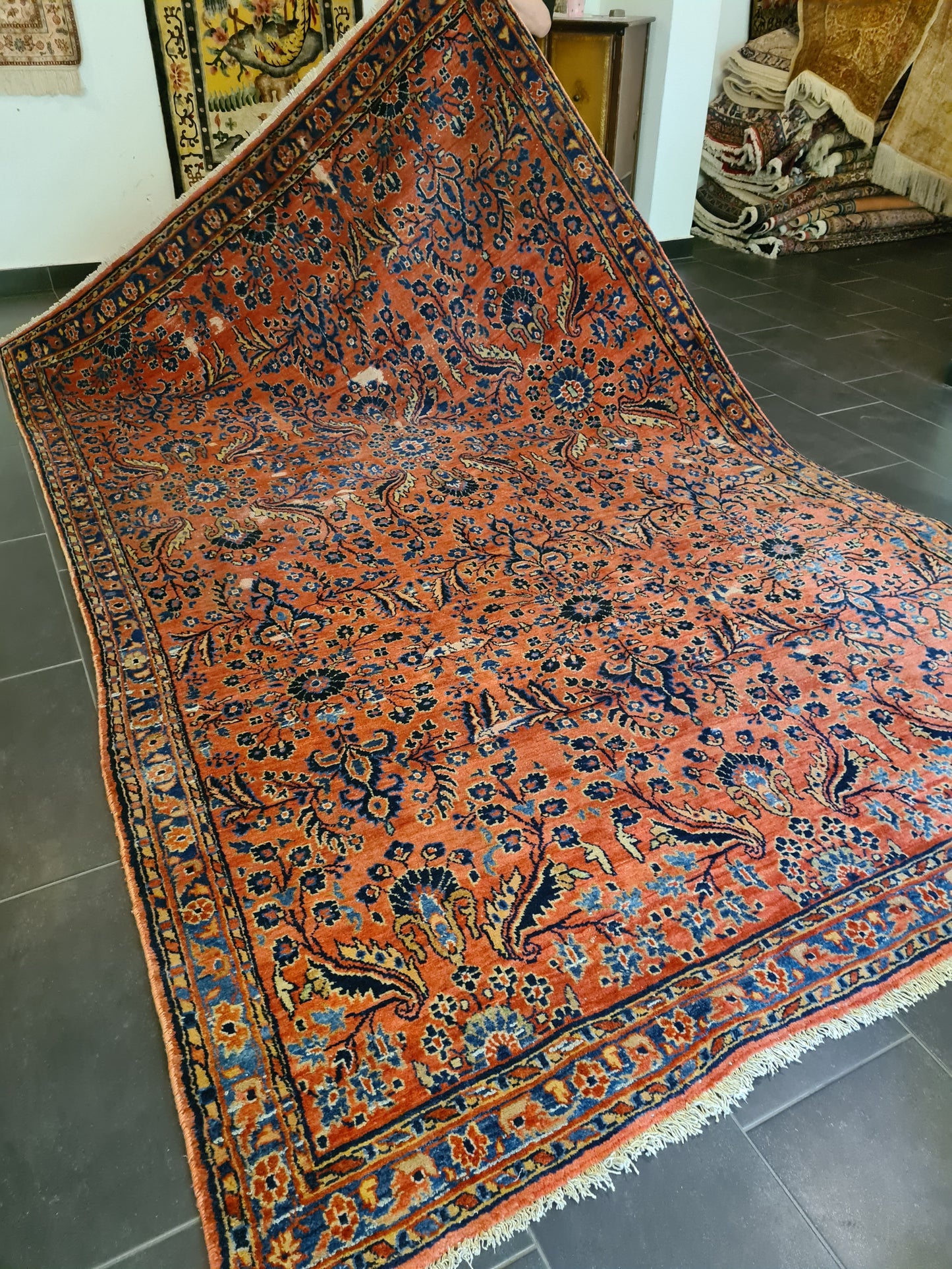 Perserteppich Orientteppich Handgeknüpft Teppich US Sarough 335x210cm