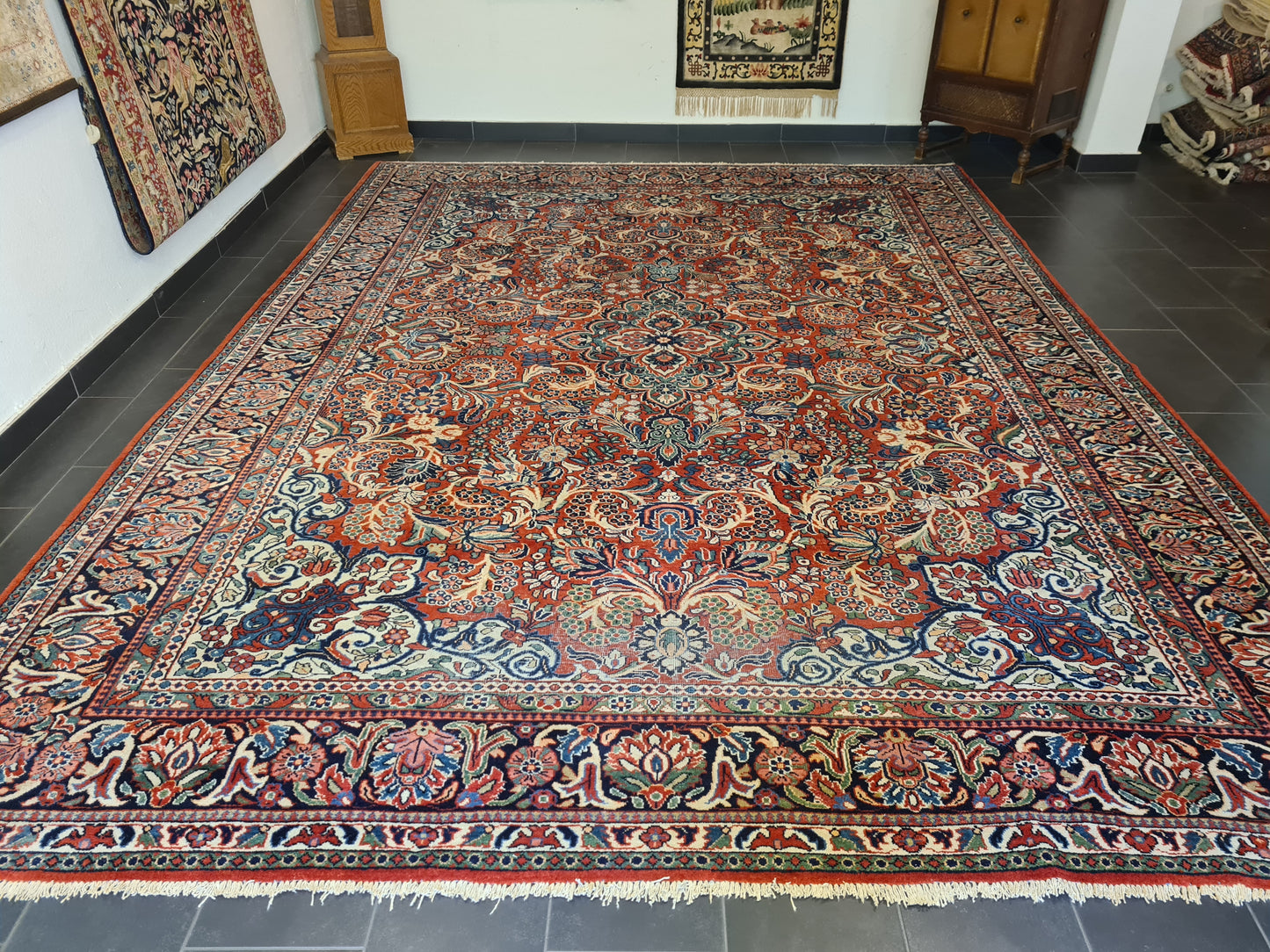 Orientteppich Perserteppich Handgeknüpft Mahal Sarough 430x320cm