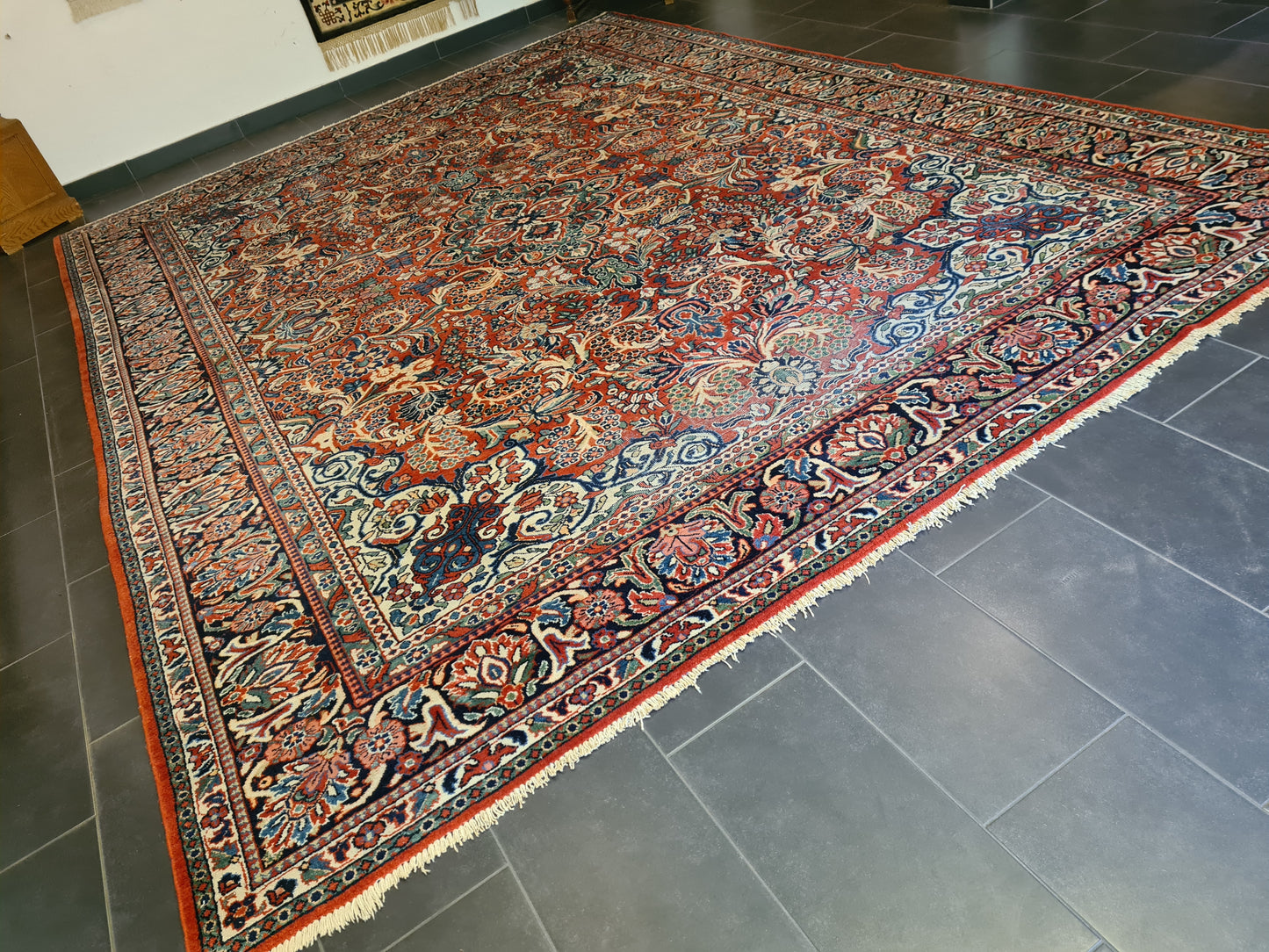 Orientteppich Perserteppich Handgeknüpft Mahal Sarough 430x320cm