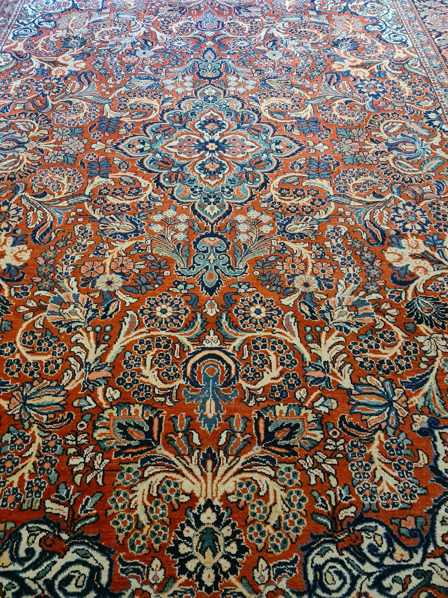 Orientteppich Perserteppich Handgeknüpft Mahal Sarough 430x320cm