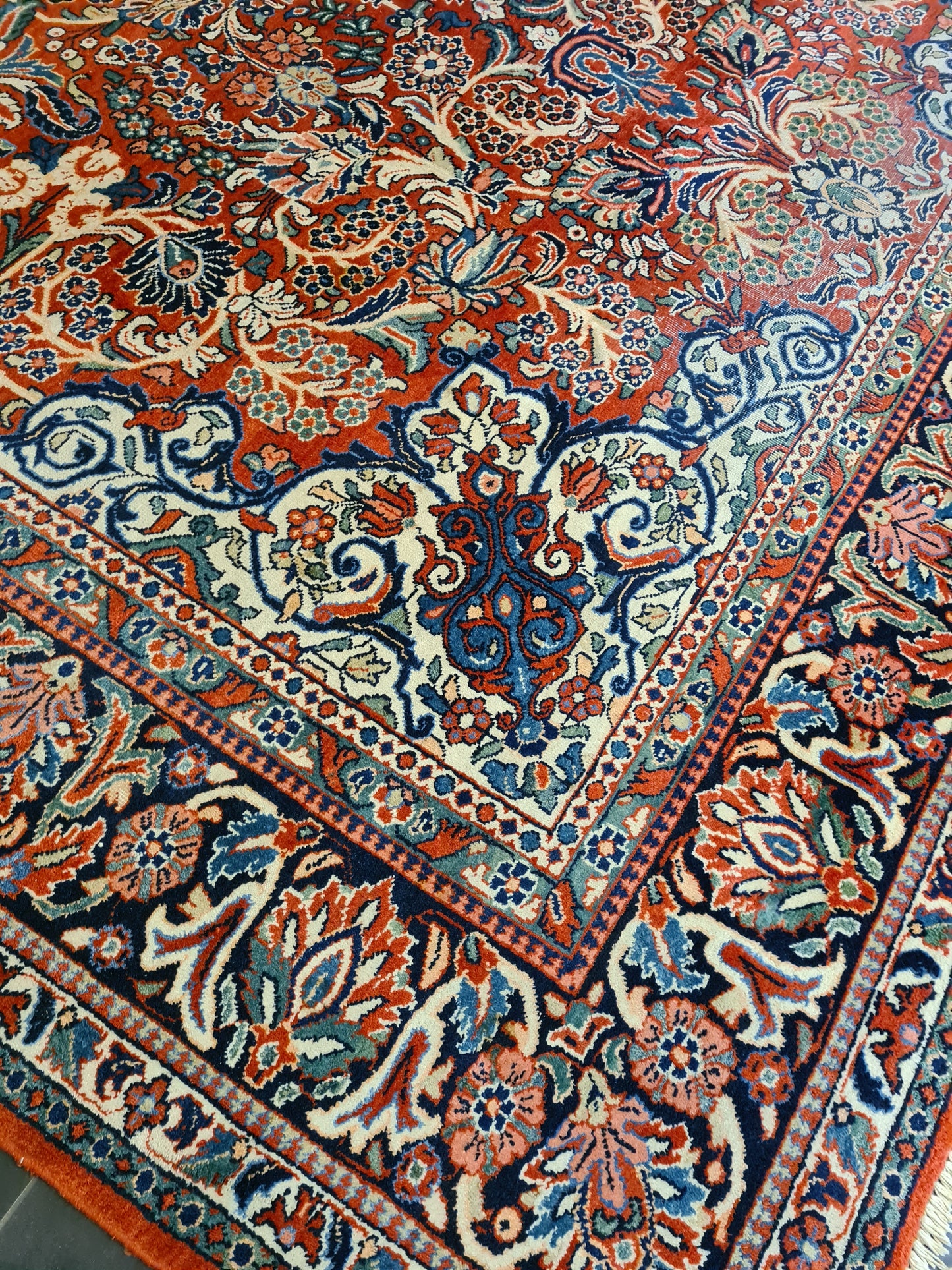 Orientteppich Perserteppich Handgeknüpft Mahal Sarough 430x320cm