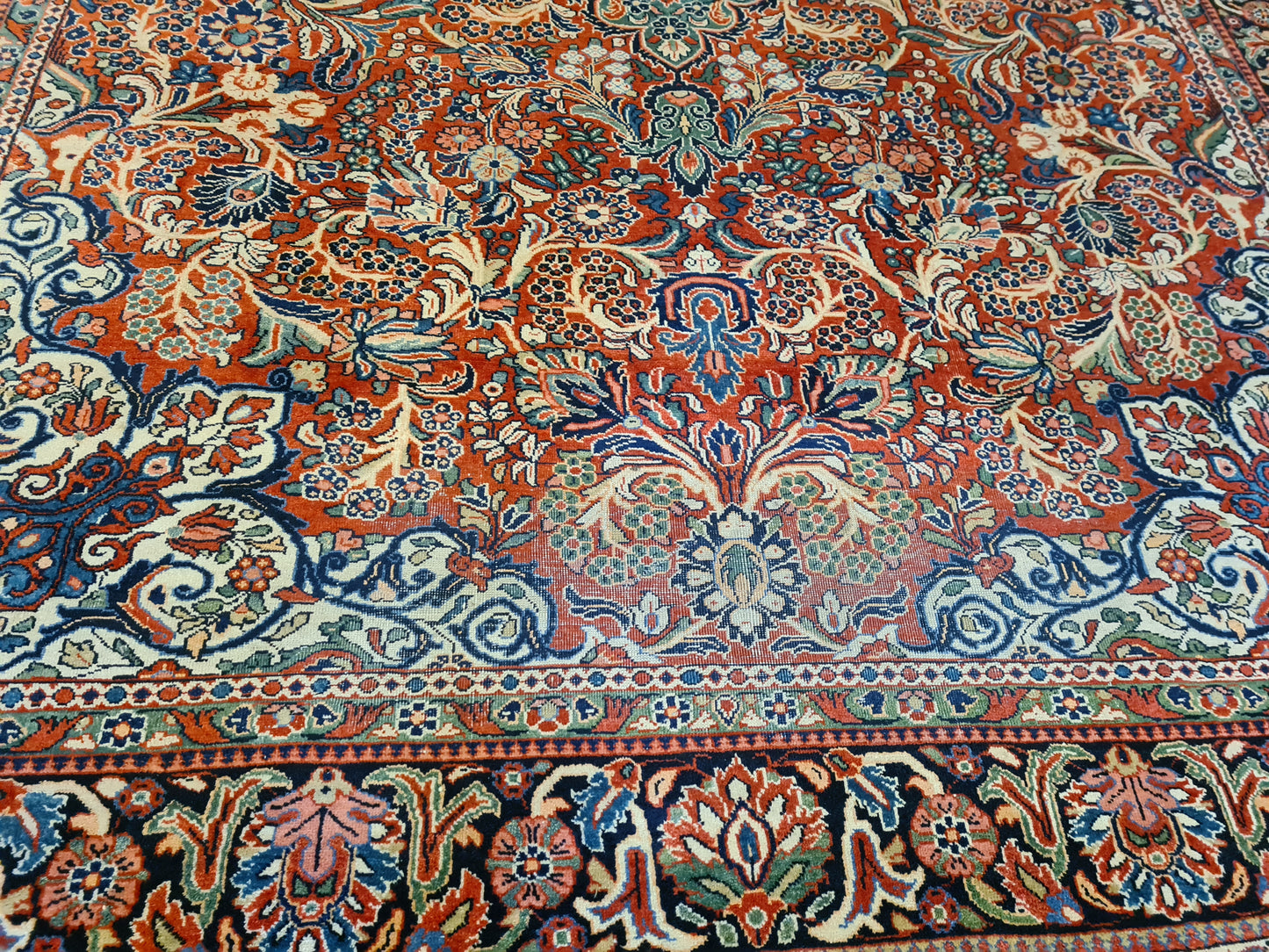 Orientteppich Perserteppich Handgeknüpft Mahal Sarough 430x320cm