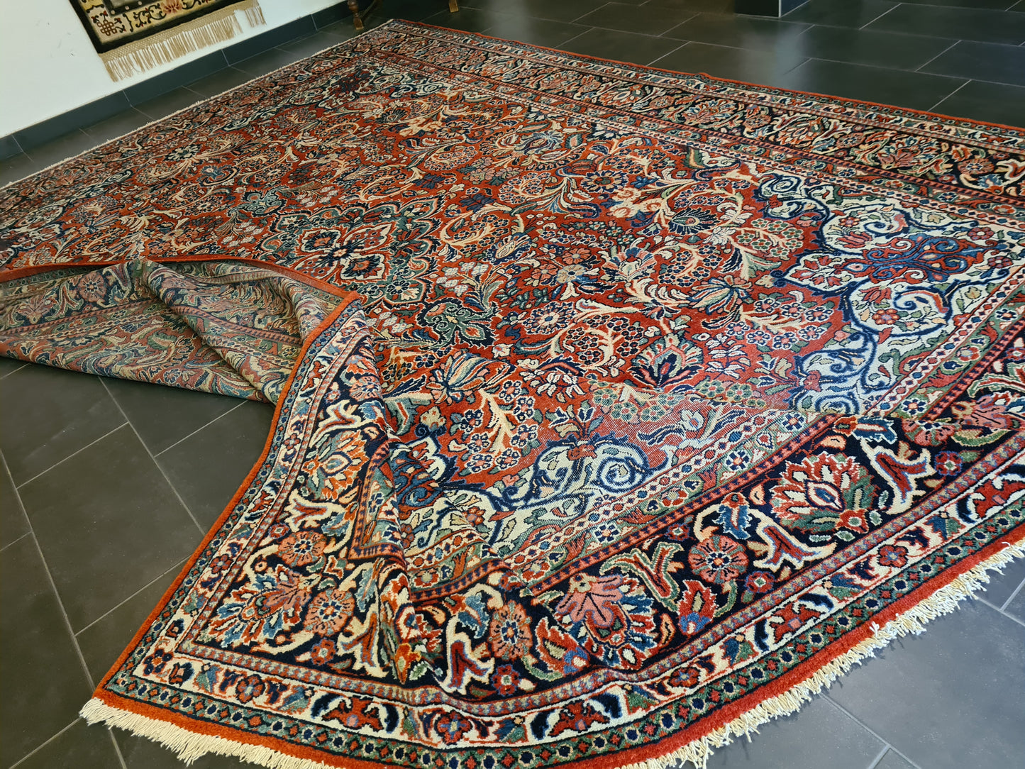 Orientteppich Perserteppich Handgeknüpft Mahal Sarough 430x320cm