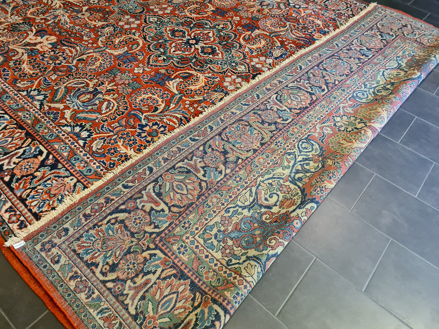 Orientteppich Perserteppich Handgeknüpft Mahal Sarough 430x320cm