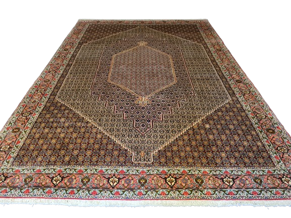 Perserteppich Orientteppich Handgeknüpfter Teppich Bidjar 370x250cm