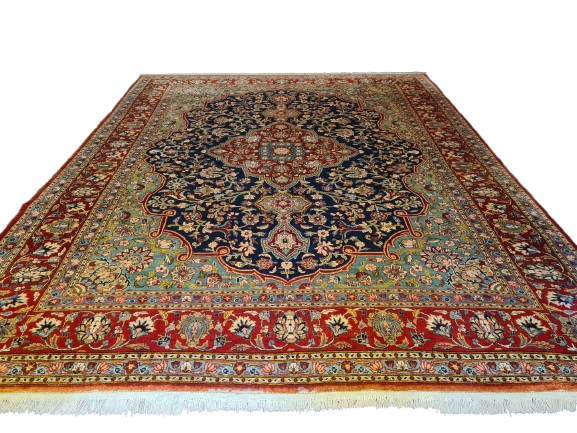 Perserteppich Orientteppich Handgeknüpfter Teppich Ghoum 381x308cm