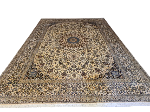 Seiden Perserteppich Handgeknüpfter Teppich Nain Habibian 365x255cm