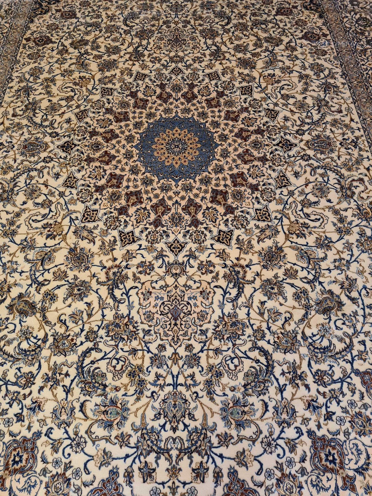 Seiden Perserteppich Handgeknüpfter Teppich Nain Habibian 365x255cm