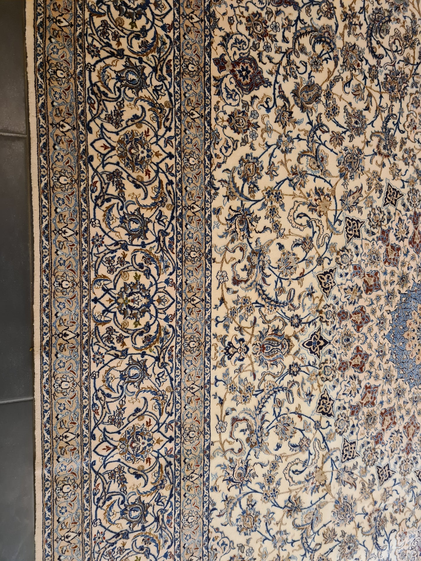 Seiden Perserteppich Handgeknüpfter Teppich Nain Habibian 365x255cm