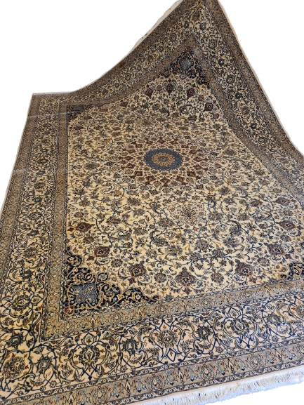 Seiden Perserteppich Handgeknüpfter Teppich Nain Habibian 365x255cm