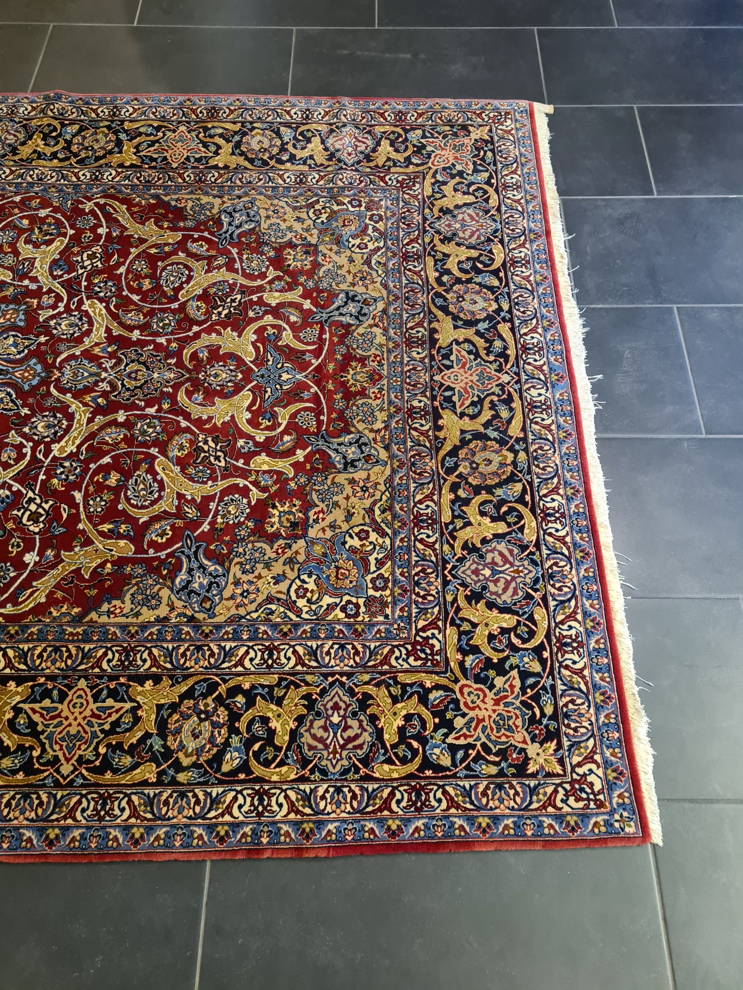 Perserteppich Isfahan Teppich Handgeknüpfter Seidenteppich 240x160cm