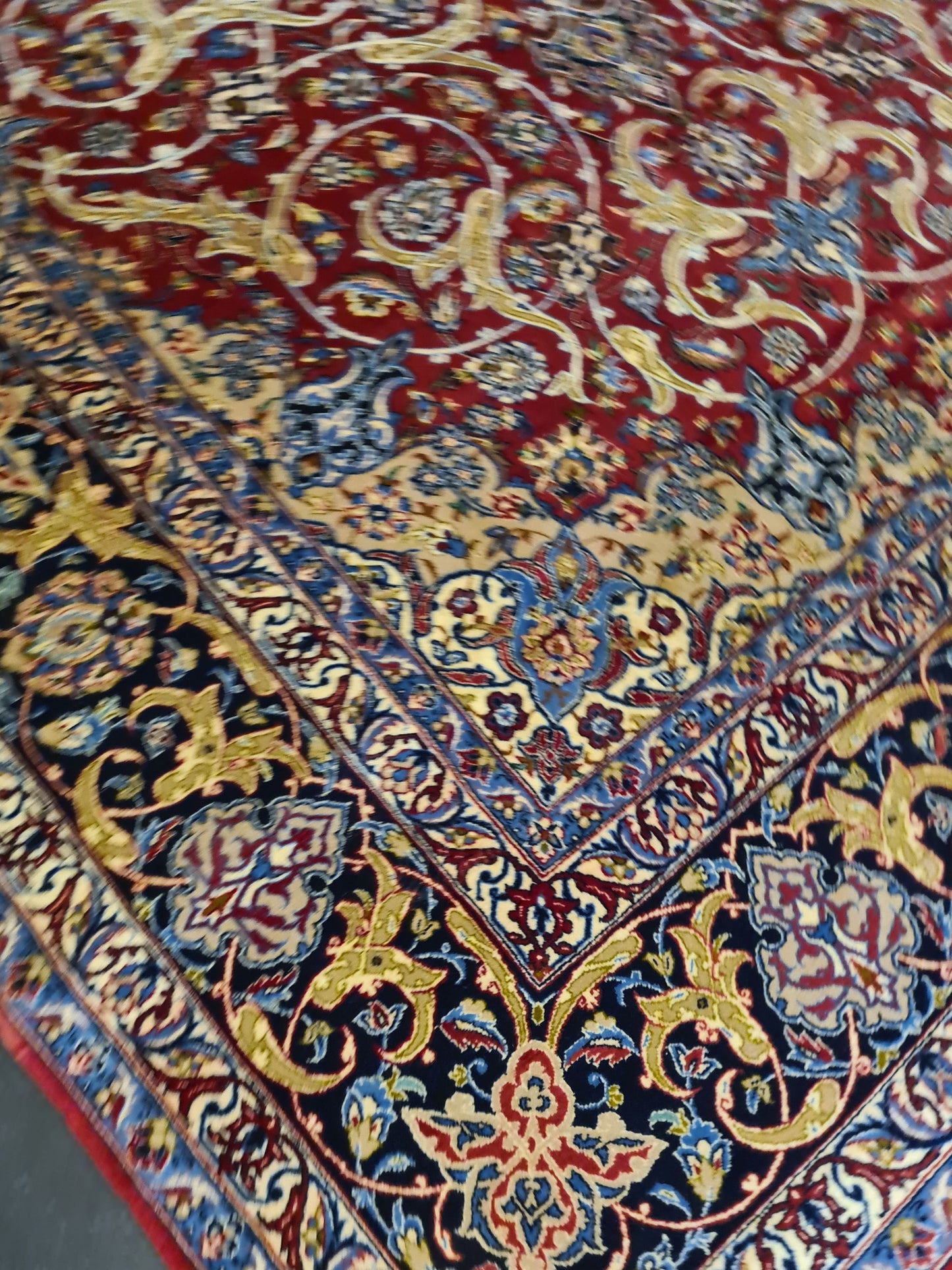 Perserteppich Isfahan Teppich Handgeknüpfter Seidenteppich 240x160cm