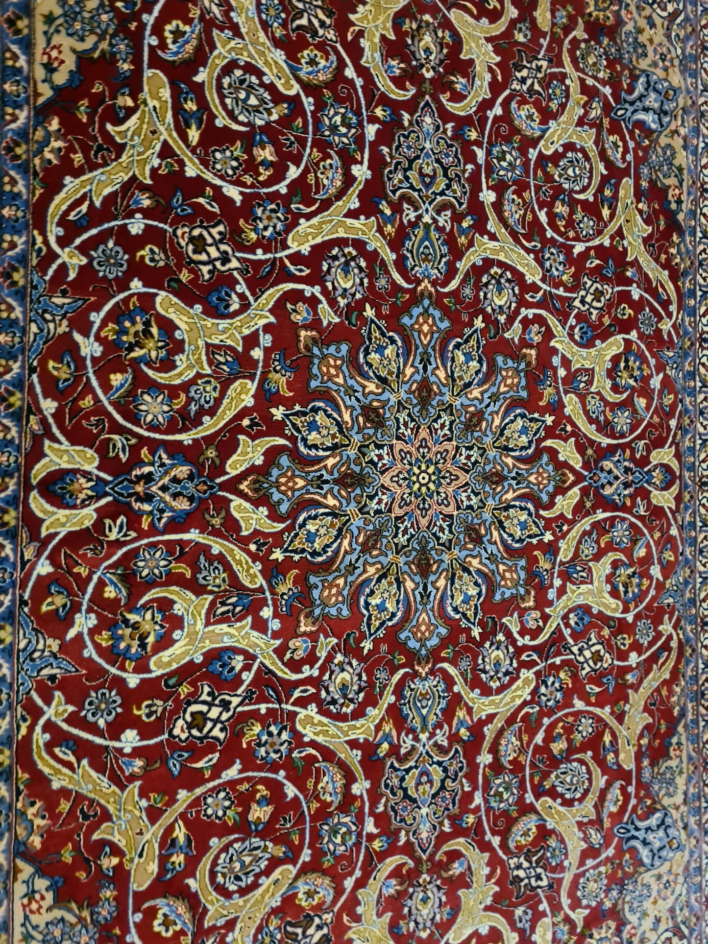 Perserteppich Isfahan Teppich Handgeknüpfter Seidenteppich 240x160cm