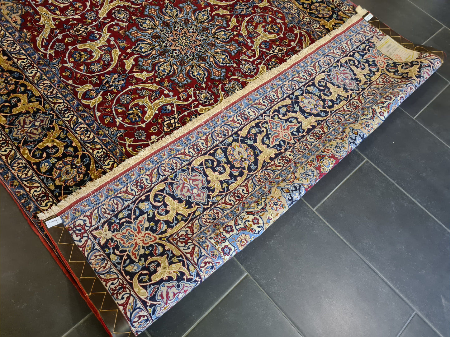 Perserteppich Isfahan Teppich Handgeknüpfter Seidenteppich 240x160cm