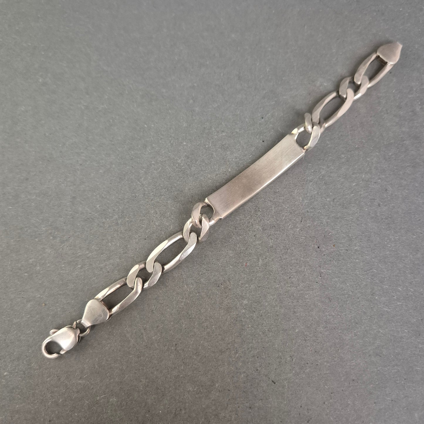 925er Silberarmband mit Gravurplatte – Massiv & personalisierbar, 40 g