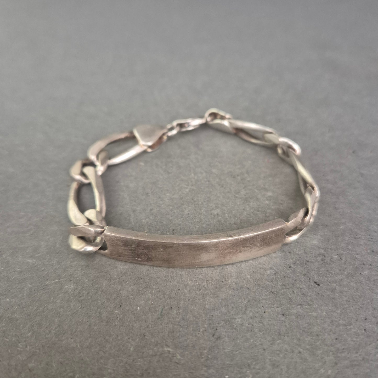 925er Silberarmband mit Gravurplatte – Massiv & personalisierbar, 40 g