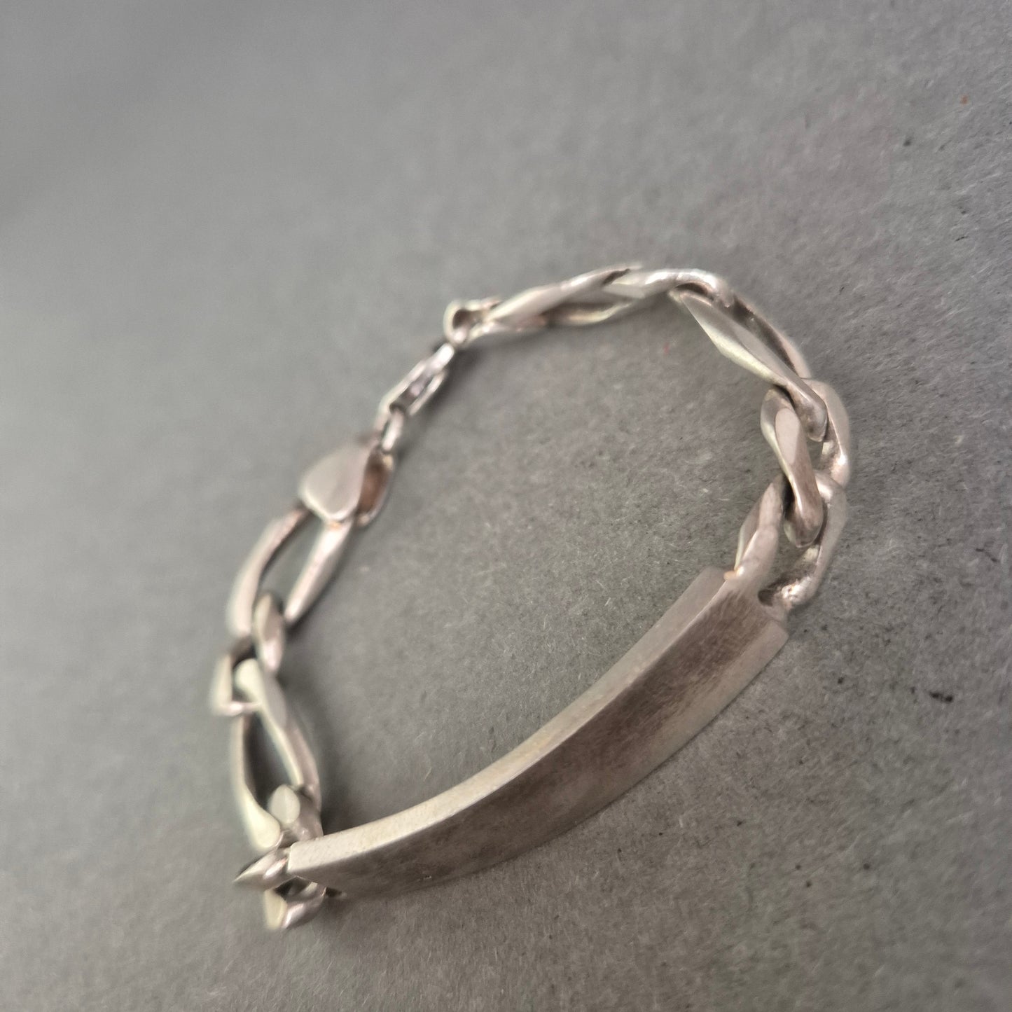 925er Silberarmband mit Gravurplatte – Massiv & personalisierbar, 40 g