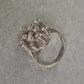 Vintage Silberring – Skulpturales Design im Brutalismus-Stil