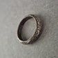 Rustikaler Vintage-Ring aus Silber – Organisches Strukturdesign