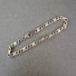 925er Silberarmband im Figaroglieder-Stil – Klassischer Herrenlook