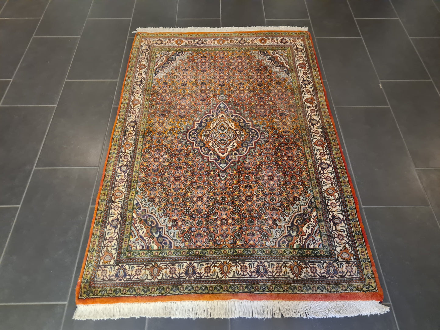 Perserteppich Orientteppich Handgeknüpfter Teppich Bidjar fein 175x116cm