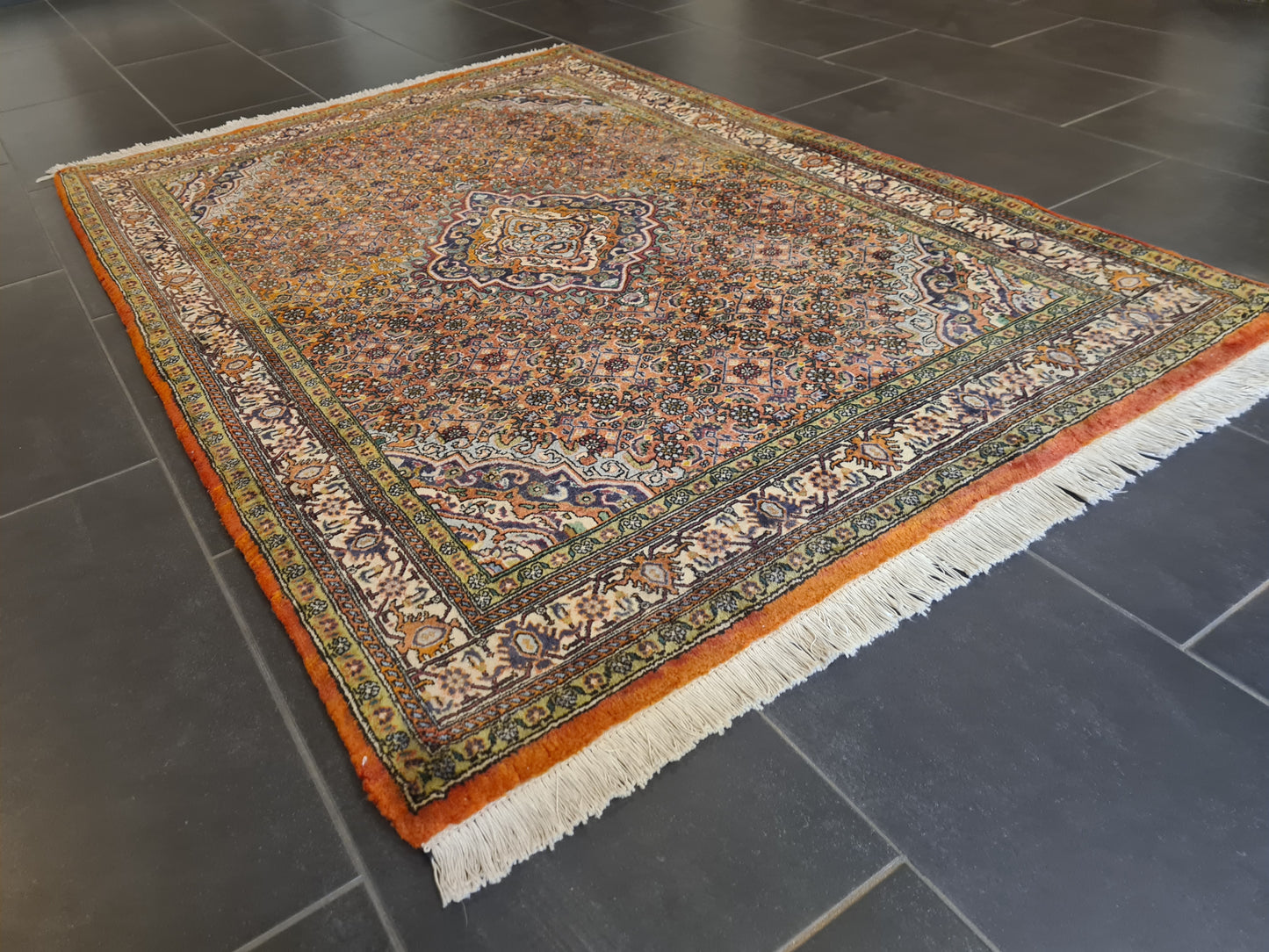 Perserteppich Orientteppich Handgeknüpfter Teppich Bidjar fein 175x116cm