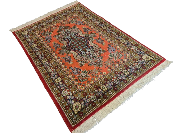 Perserteppich Orientteppich Handgeknüpfter Teppich Ghoum 120x79cm