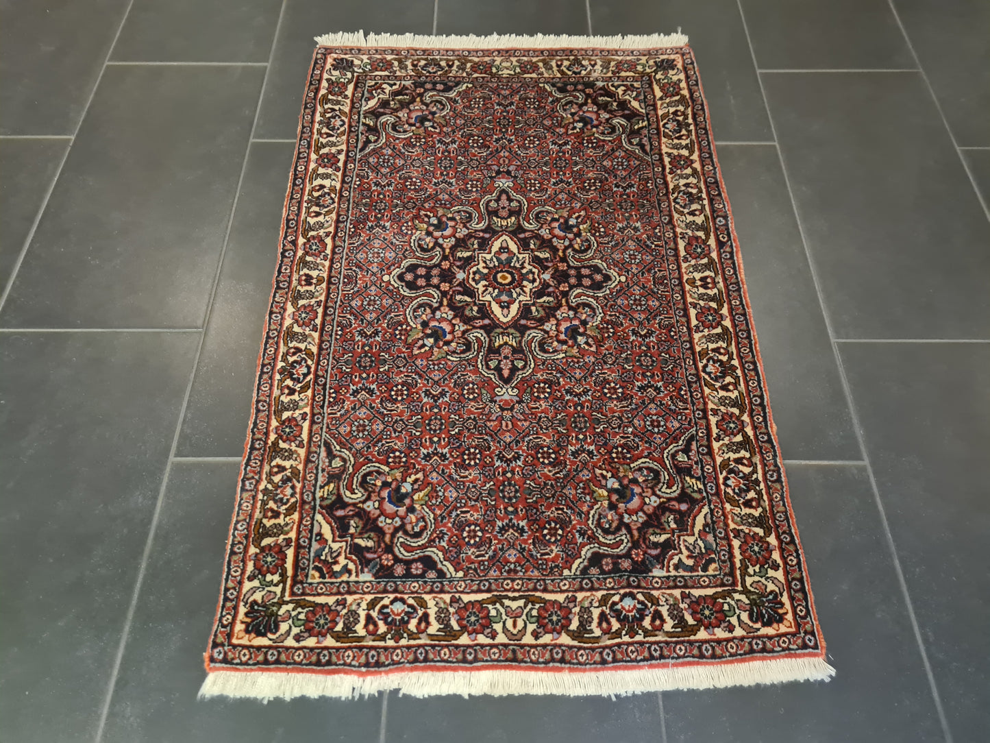 Perserteppich Orientteppich Handgeknüpfter Teppich Bidjar fein 116x71cm