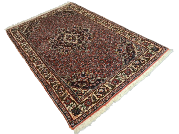 Perserteppich Orientteppich Handgeknüpfter Teppich Bidjar fein 116x71cm