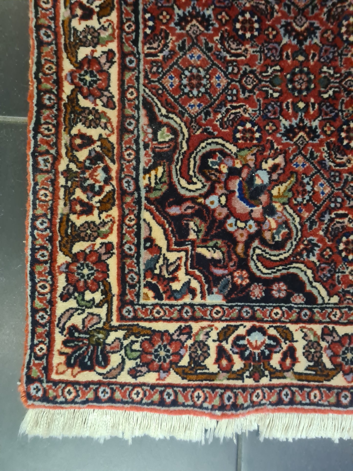 Perserteppich Orientteppich Handgeknüpfter Teppich Bidjar fein 116x71cm