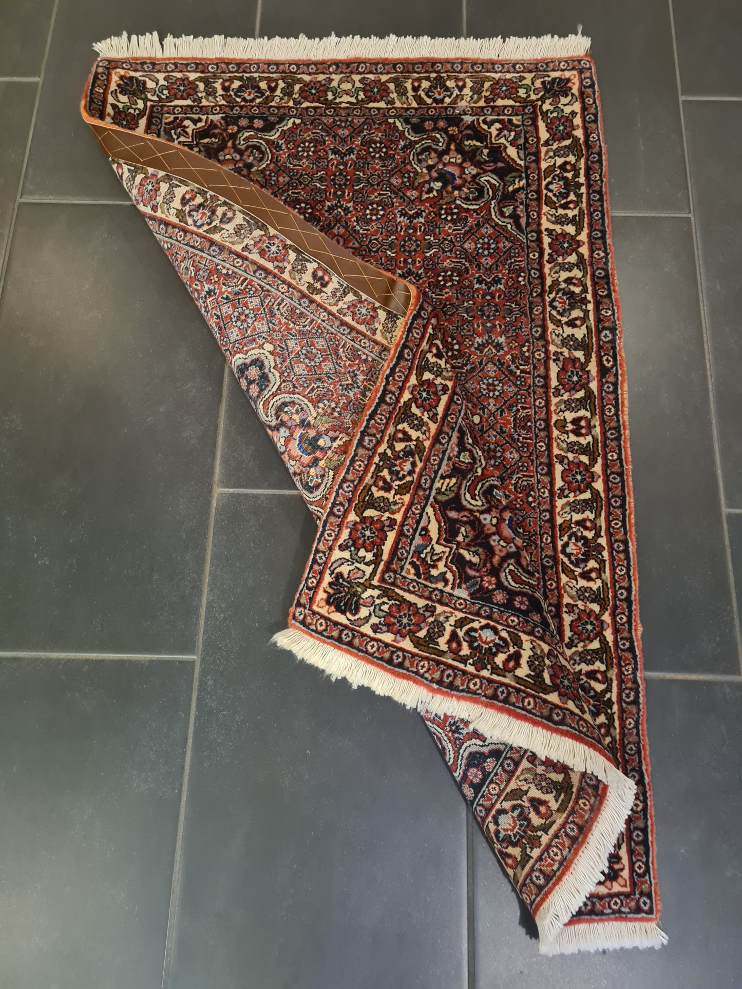 Perserteppich Orientteppich Handgeknüpfter Teppich Bidjar fein 116x71cm