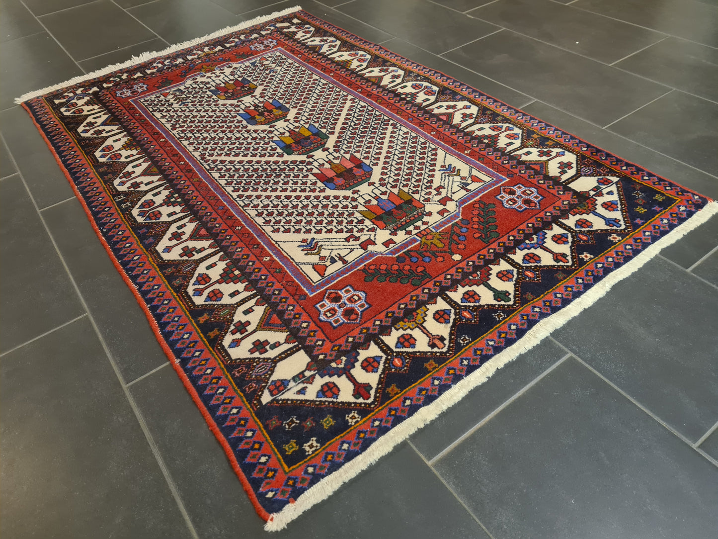 Perserteppich Orientteppich Handgeknüpfter Teppich Malaya 160x105cm