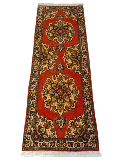 Perserteppich Orientteppich Handgeknüpfter Teppich Bidjar fein 170x60cm