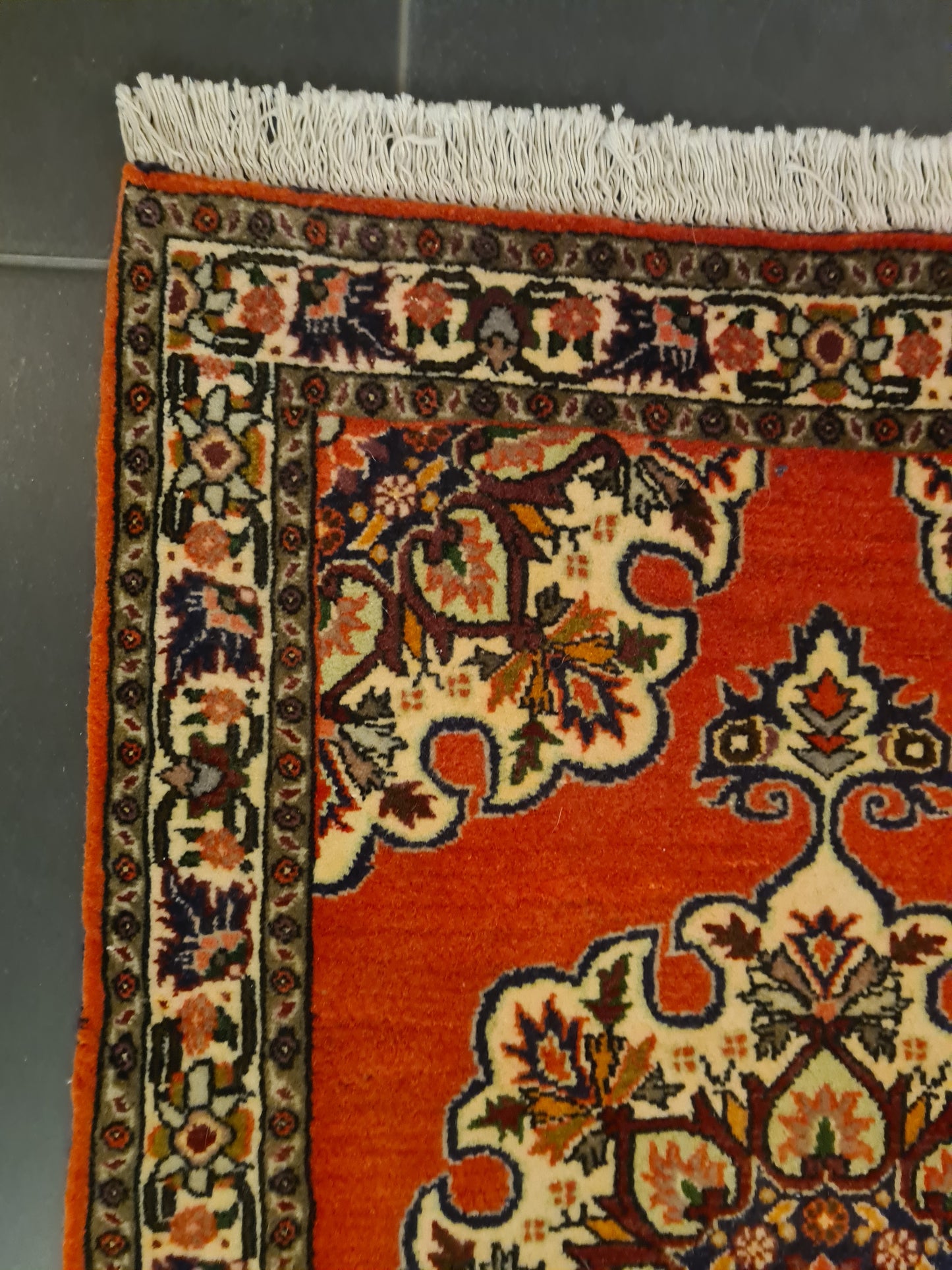 Perserteppich Orientteppich Handgeknüpfter Teppich Bidjar fein 170x60cm