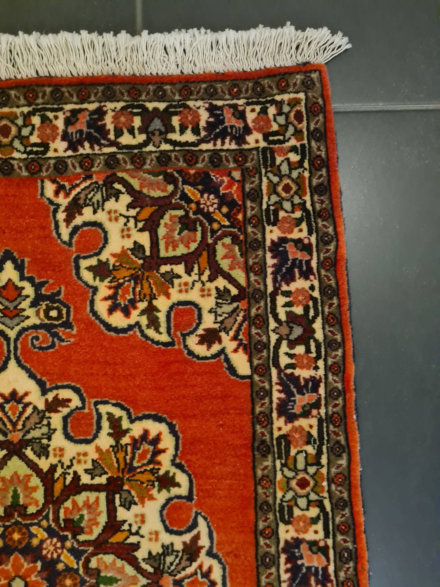 Perserteppich Orientteppich Handgeknüpfter Teppich Bidjar fein 170x60cm