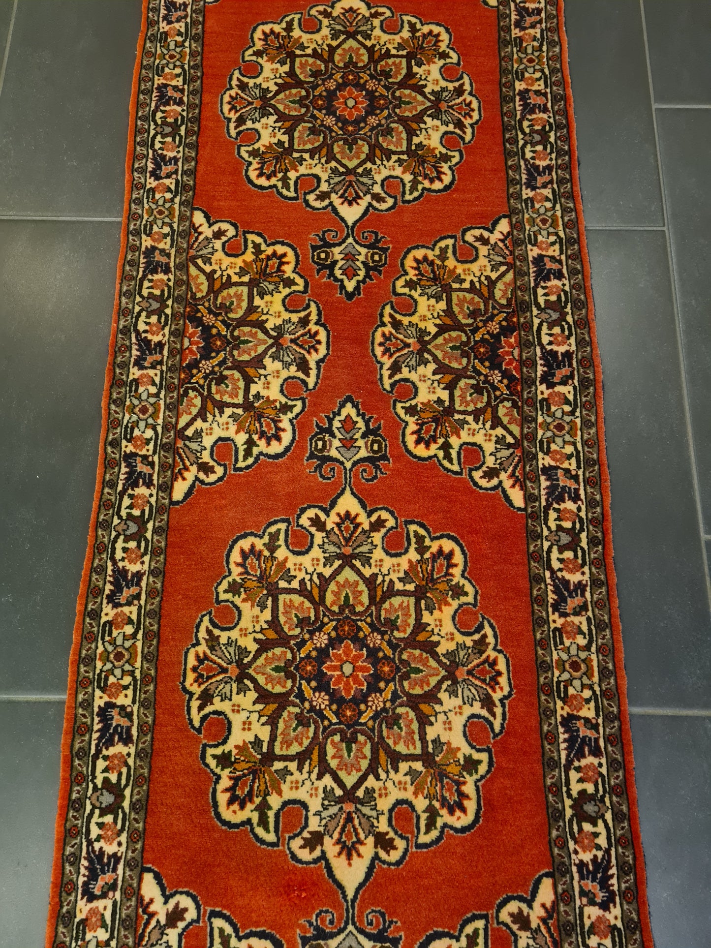 Perserteppich Orientteppich Handgeknüpfter Teppich Bidjar fein 170x60cm