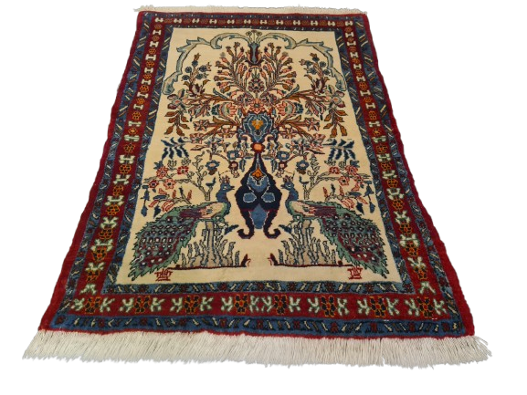 Perserteppich Orientteppich Handgeknüpfter Teppich Malaya 110x71cm