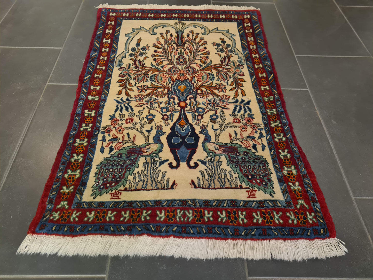 Perserteppich Orientteppich Handgeknüpfter Teppich Malaya 110x71cm