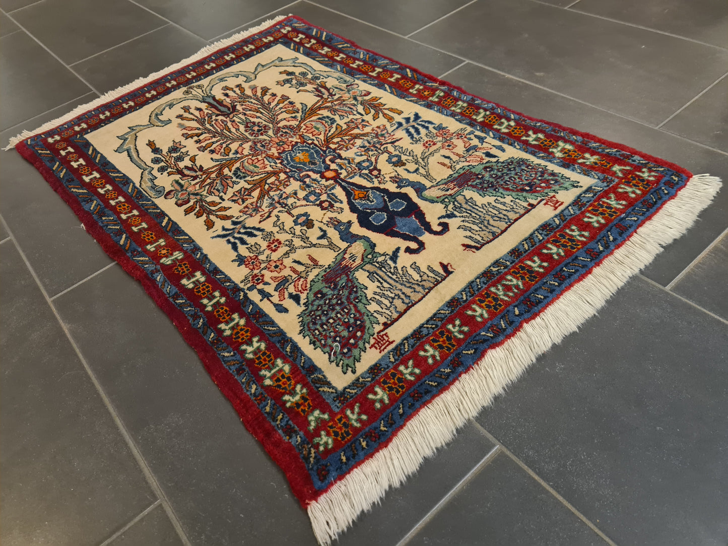 Perserteppich Orientteppich Handgeknüpfter Teppich Malaya 110x71cm