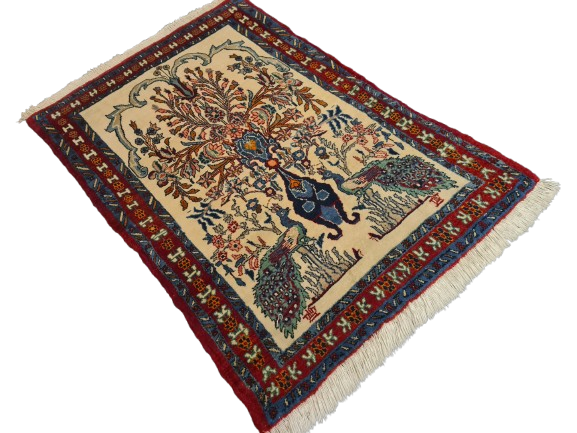 Perserteppich Orientteppich Handgeknüpfter Teppich Malaya 110x71cm