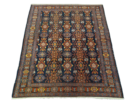 Perserteppich Orientteppich Handgeknüpfter Teppich Bidjar Fein 137x113cm