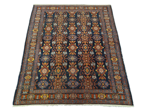 Perserteppich Orientteppich Handgeknüpfter Teppich Bidjar Fein 137x113cm
