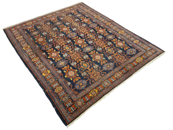 Perserteppich Orientteppich Handgeknüpfter Teppich Bidjar Fein 137x113cm