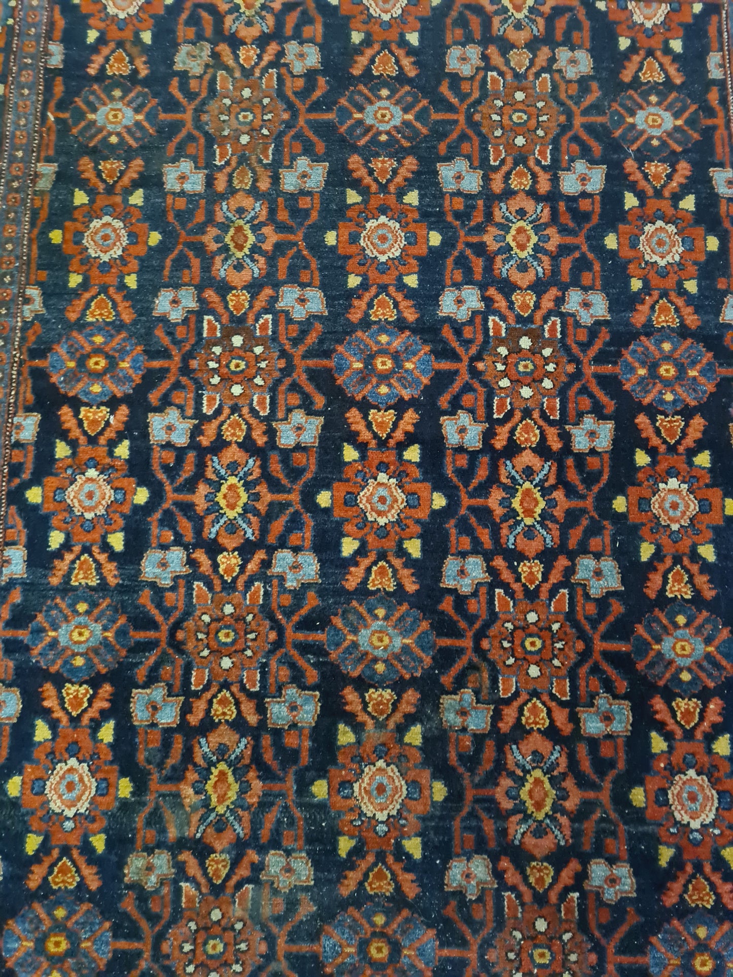 Perserteppich Orientteppich Handgeknüpfter Teppich Bidjar Fein 137x113cm